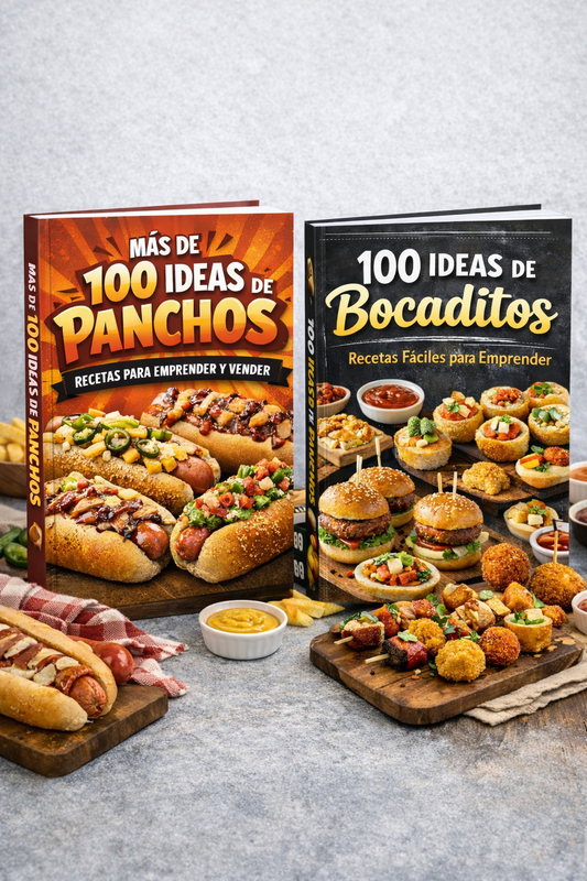 +100 IDEAS DE PANCHOS Y BOCADITOS + 5 bonus GRATIS